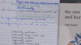 Sufficiently with Urdu meaning and Examples Adverb of degree [upl. by Knobloch]