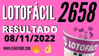 🍀 Resultado Lotofácil 2658 [upl. by Aniloj]