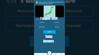 August 1 2024 My Telenor today Questions Today my Telenor Answers mytelenor app [upl. by Narej]