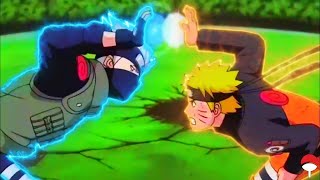 ADU RASENGAN Naruto Rasen Shuriken VS Kakashi Rasengan  Naruto Latihan Rasenshuriken [upl. by Neehcas]