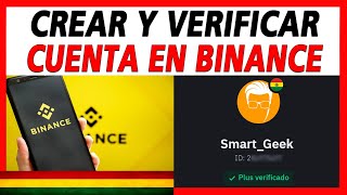 Como CREAR UNA CUENTA EN BINANCE y Verificarla Guía Paso a Paso [upl. by Cyprus229]