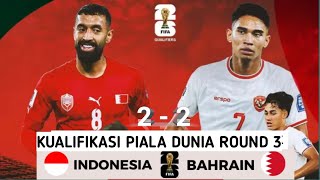 Indonesia vs Bahrain 2  2 highlight amp all goal 2024 [upl. by Hsakaa]