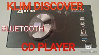 KLIM DISCOVER CD PLAYER BLUETOOTH FM RECORDER MP3 PLAYER RECHARGEABLE [upl. by Buyse]