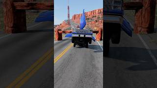 Cars Vs Rock Trap । Car Crash Short Video 02  BeamNG Drive shorts beamngdrive [upl. by Terencio589]