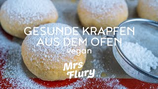 Gesunde Krapfen  Berliner aus dem Ofen veganes Rezept [upl. by Marelda13]