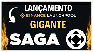 URGENTE Saga SAGA NOVO LANÇAMENTO NA BINANCE  POTENCIAL GIGANTE [upl. by Haeluj]