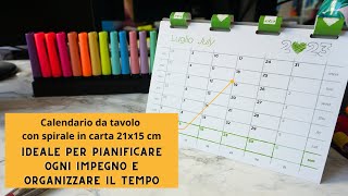 Calendario da tavolo con spirale in carta personalizzato  Giallonote [upl. by Eisenberg]