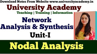 NAS8 Nodal Methods of analysis  Nodal analysis  Definition Types Steps And Examples [upl. by Cirre]