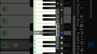 TUMHI DEKHO NA  Kabhi Alvida Naa Kehna  PIANO  cover notes tutorial instrumental trending [upl. by Olshausen]