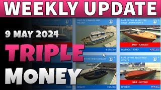 GTA 5 Triple Money This Week  GTA ONLINE WEEKLY UPDATE 30 Yacht Upgrades [upl. by Bartram]