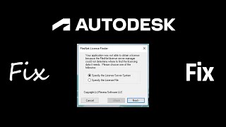 fix Autodesk FLEXnet License Finder error [upl. by Ekal]