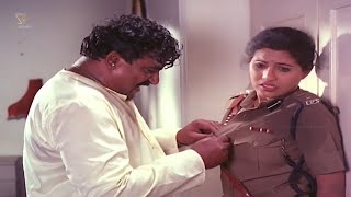 Doddanna Tries To Spoil Lady Police Officer Life  Gandanige Thakka Hendathi Movie Climax Scene [upl. by Hnaht]