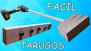 quotCOMO HACER TARUGOS DE MADERA MUY FACILESquot  CASERO DIY LUIS LOVON [upl. by Emarej]