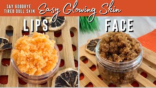 BEST Scrub For Skin EXFOLIATION at HOME  DIY LIP amp FACE SCRUB RECIPE [upl. by Breana]