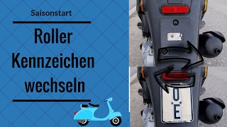 🔴 Roller Kennzeichen wechseln [upl. by Ahcmis]