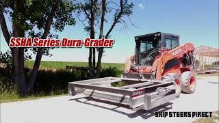 Skid Steer Dura Grader SSHA Series by DoMor Equipment [upl. by Olag]