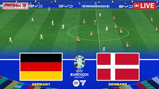 GERMANY vs DENMARK  UEFA EURO 2024  Full Match All Goals  FC 24 Gameplay Video [upl. by Brodie]