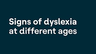 Signs of Dyslexia at Different Ages [upl. by Packton]