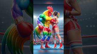 Rooster 🆚 Bulldog 💥🔥Revenge Of Rooster 😭catlover kitten cute cutecat shorts trending boxingai [upl. by Towland]