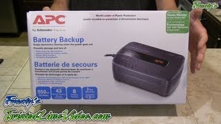 APC Battery Backup Unboxing  BackupUPS 550  550 va  330 Watts Model [upl. by Ehcadroj]