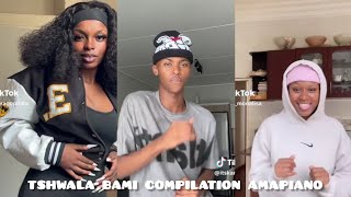 tshwala bami compilation amapiano TikTok 2024 dance moves challenge 2024🔥💃 [upl. by Sirac]