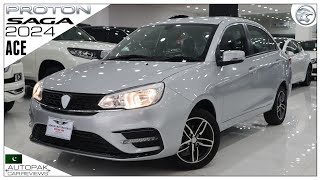 Proton Saga Ace Automatic 2024 Detailed Review with Price at Sehgal Motorsports [upl. by Imaon]