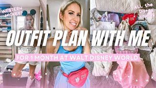 Outfit Plan With Me For Walt Disney World  1 WHOLE MONTH OF DISNEY OUTFITS [upl. by Lerej418]