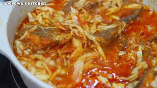 NIGERIAN CABBAGE STEW  RICE amp STEW [upl. by Neill]