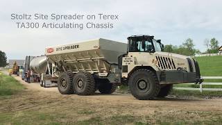 Cement Spreader on Terex TA300 [upl. by Ravid]