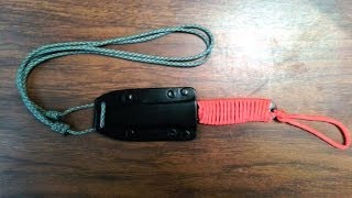 HOMEMADE WEAPONS HOW TO friction sheath for neck knife PVC [upl. by Navoj]