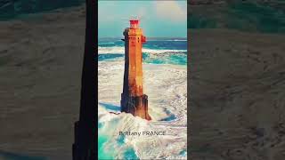 Brittany lighthouse France  2024 lighthouse france beach viralvideo viralshorts history [upl. by Delcine]