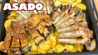 Cómo hacer CORDERO ASADO con PATATAS al HORNO ELECTRICO  Ternasco asado ✅ [upl. by Bork]