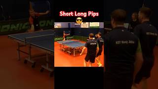 Short Pips and Long Pips in Doubles kstnovyjicin tabletennis stolnitenis [upl. by Ahsial]