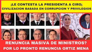 ¡ LE RESPONDE LA PRESIDENTA A CIRO¡ CIVILIZACION BASADA EN CORRUPCION Y PRIVILEGIOS RENUNCIA MAS… [upl. by Aronos97]