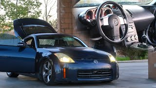 My NEW Nissan 350z quotHRquot Gets FULL Interior DETAIL SATISFYING [upl. by Chaves]