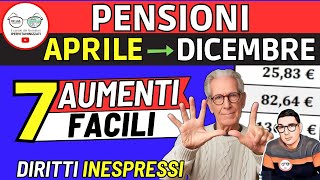 ✅ PENSIONI da Aprile ➔ AUMENTI facili INPS da 136 a 401€ ❗DIRITTI INESPRESSI MINIME INVALIDI SOCIALI [upl. by Norad218]