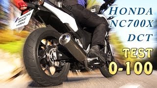 Honda nc700x Acceleration test 0100 kmph DCT vs Clutch [upl. by Nylle]