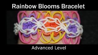 Rainbow Loom® Rainbow Blooms Bracelet [upl. by Aleksandr869]