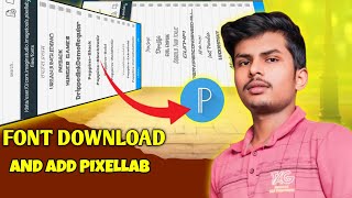 How to Download Fonts in PixelLab Easy amp Fast [upl. by Marcelia]