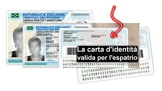 Come ottenere la carta d’identità valida per l’espatrionon valido per espatrio [upl. by Iralam]