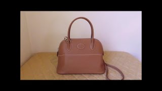 Hermes Bolide 27 Jonathan leather  Overview  What fits  Mod shots 👜🤎 [upl. by Sunev]