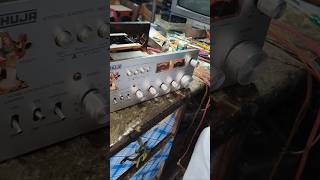 Ahuja 4040s Stereo Cassette Recorder Deck Amplifier Repairing Complete Music Testing 📱 7742853435 [upl. by Nodnil]