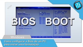 Como configurar a Bios de um PC para iniciar uma formatação por Pendrive [upl. by Erdnua39]