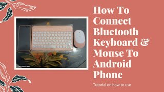 How To Connect Wireless Keyboard amp Mouse To Android Phone [upl. by Meier]