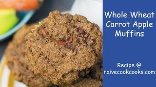 Whole Wheat Carrot Apple Muffins [upl. by Ecadnarb]