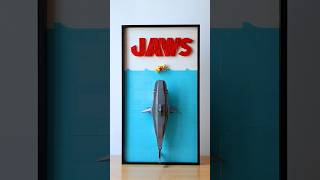 I made the JAWS poster using LEGO bricks lego poster jaws movie art creative moc [upl. by Ndnarb]