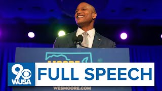 WATCH Wes Moores full speech after 2022 victory in Maryland governor race [upl. by Sander]