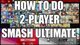 SUPER SMASH BROS ULTIMATE  HOW to TURN ON 2PLAYER [upl. by Aitnom571]