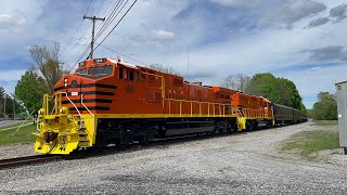 Genesee amp Wyoming 125th anniversary train in Caledonia New York [upl. by Jak]