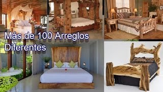 Recamaras Con Arreglos y Acabados Rusticos Fabricados con Madera [upl. by Darius]